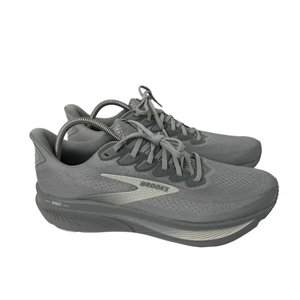 Brooks Ghost 17 Shoes Men’s Size 12.5 D Running Primer Gray Oyster Mushroom